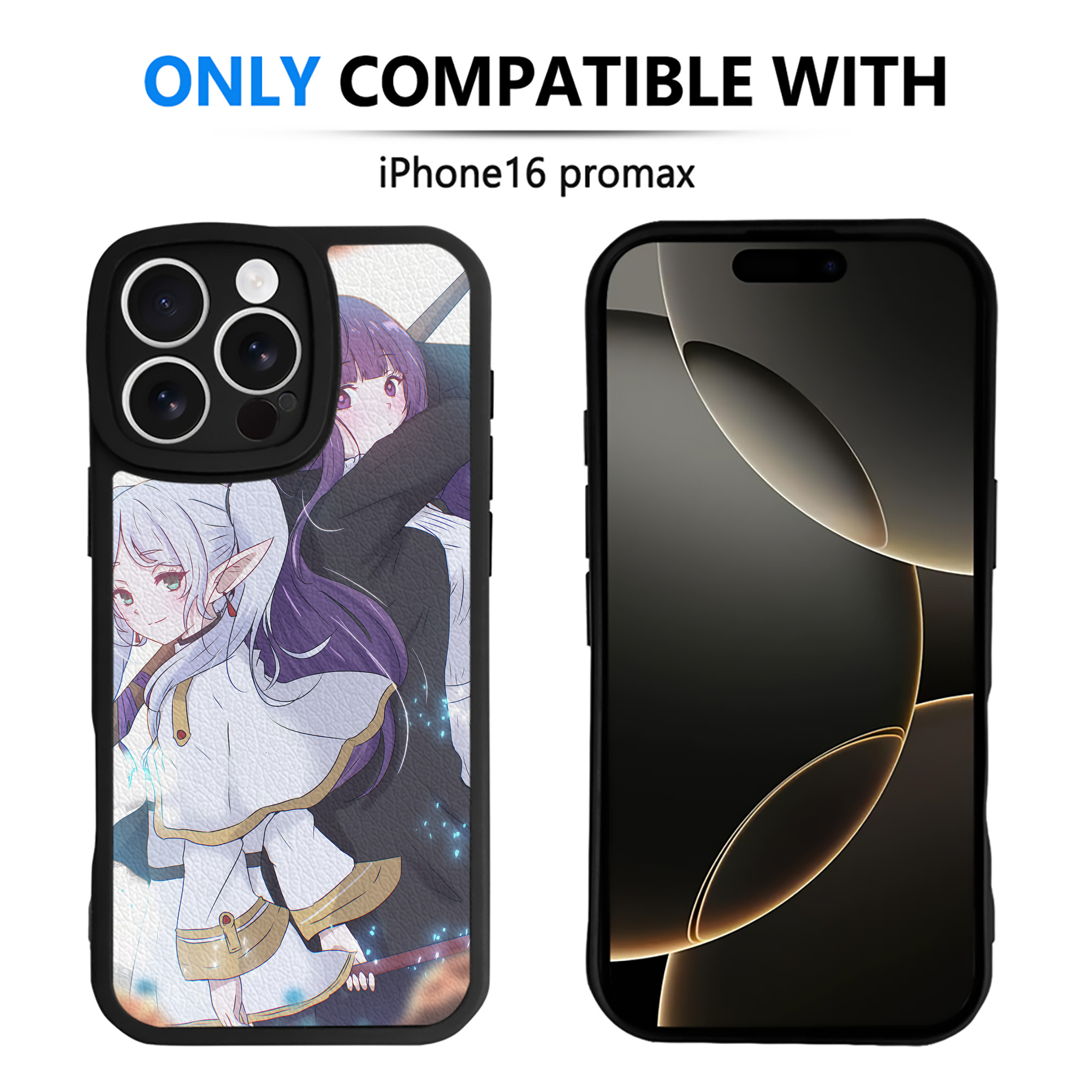 （画像用） 葬送のフリーレン Frieren 【iPhone 16シリーズ対応】シリコンスマホケース（レザー調） 材質：シリコン